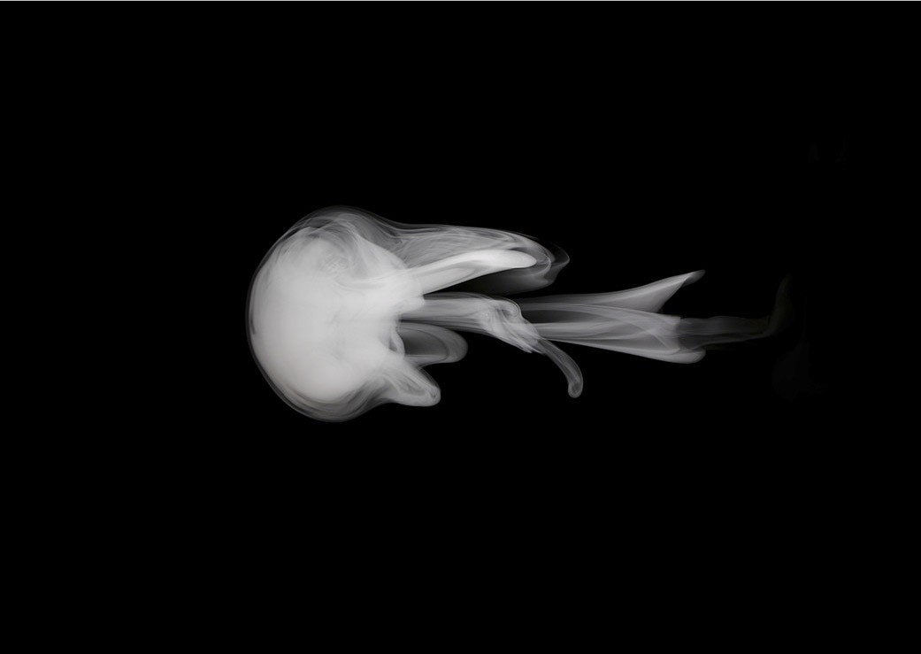 Sean Oconnell smoke vortex 3 framed digital print, 55x45cm 750 1:4