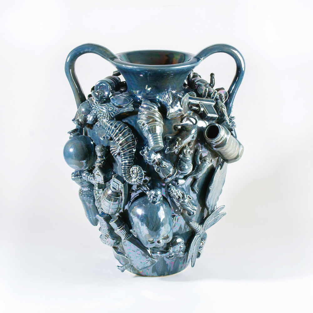 Shaun Hayes, Life of waste, 43x35x35cm, Glazed Stoneware, Lustre, Photo Bryna Bamberry