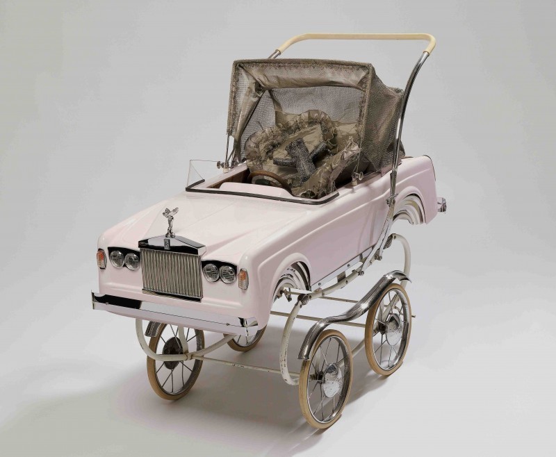 Shaelene Murray, Kiddie Car, 2009, Pram - Cyclops Pedigree, Car - 8:5:84 Made in England - Sahara Toys Pedal Car; 1984 Rolls Royce Corniche Convertible