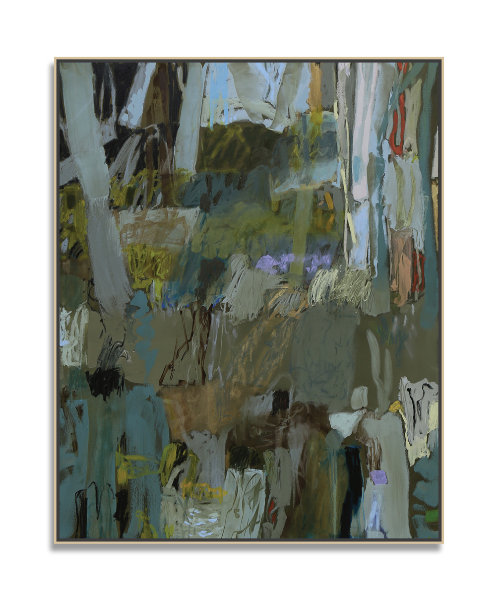 Pamela Honeyfield, Stream Of Consciousness, 2021, Oil on Canvas, 155 x 125 x 6cm, Pamela Honeyfield with frame