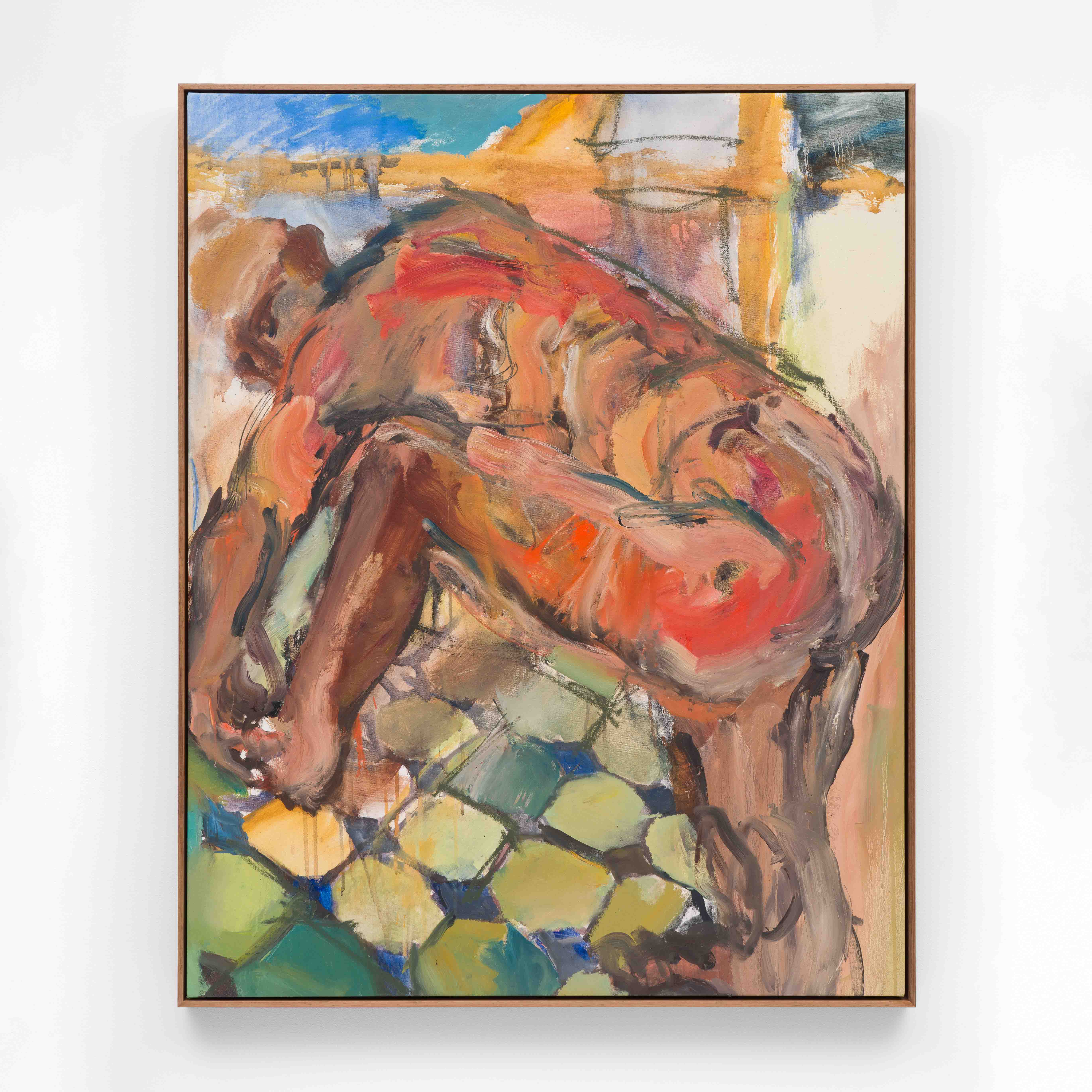 Denis Clarke, Bather Man, ND, Oil on canvas, 112