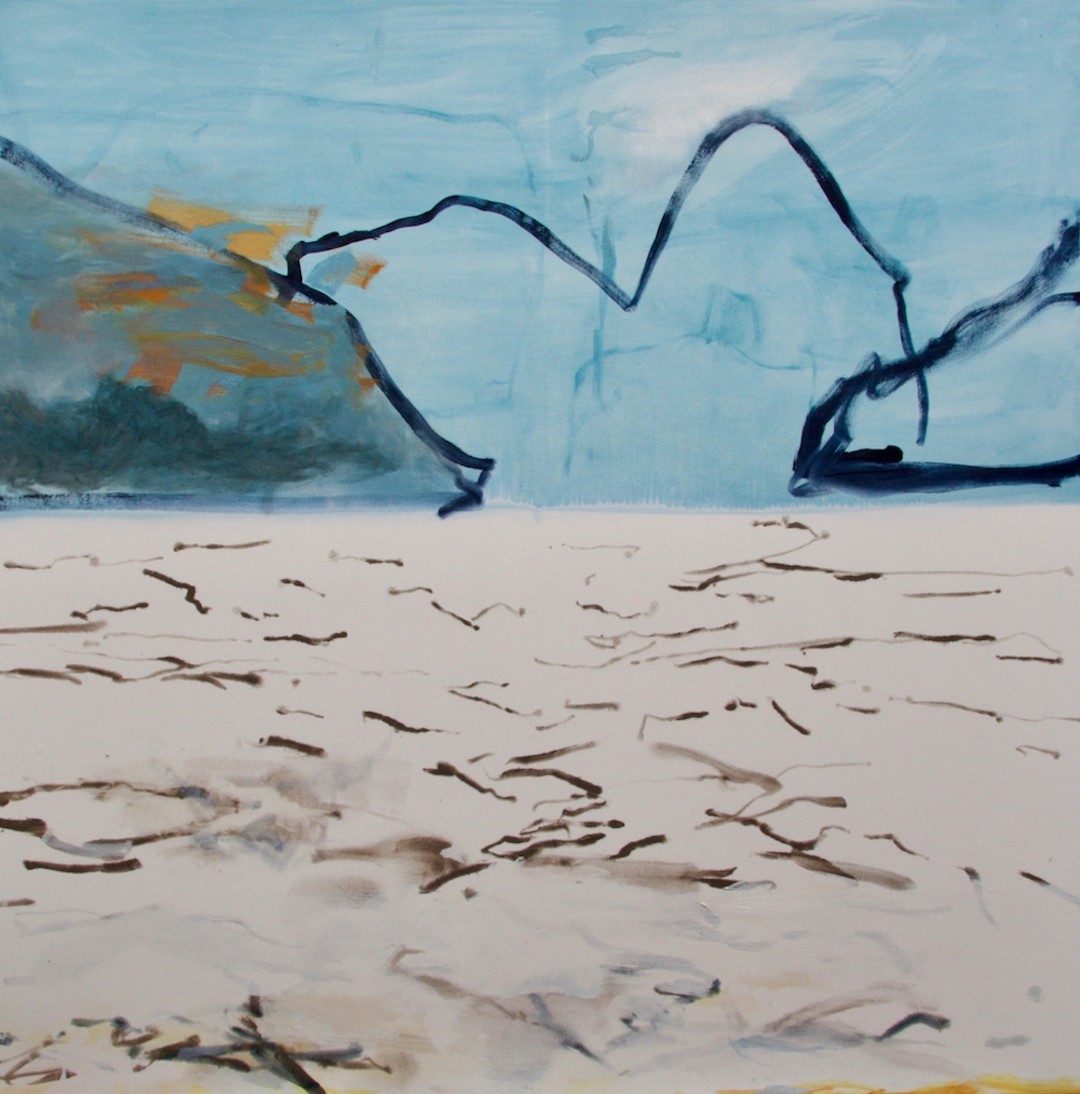 David Collins, Peak Hill, Hawkesbury River, 2018, oil on canvas, 150X150cm 5,100