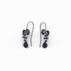 Dark cloud & rain drop hook earrings 