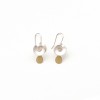 Taegeuk cloud & golden rain drop hook earrings 