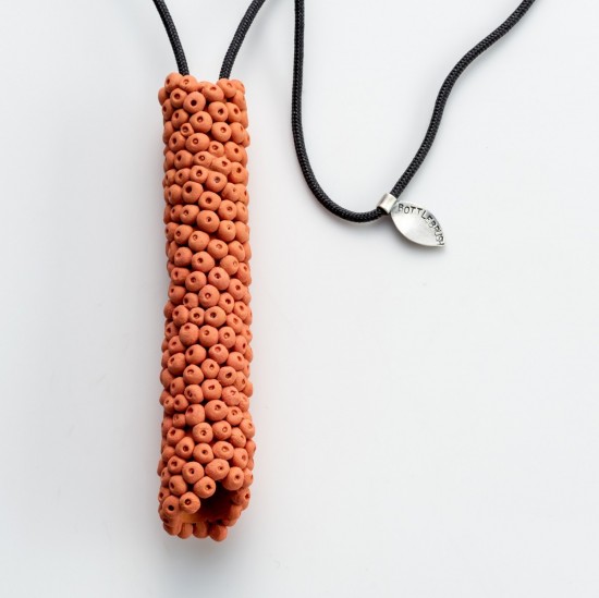 Narrow Leaved Bottlebrush - Orange Necklace 