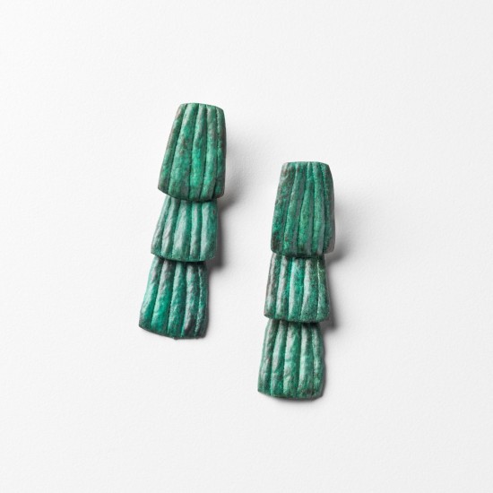 ‘Segmented marine’ #1 Drop Earrings 