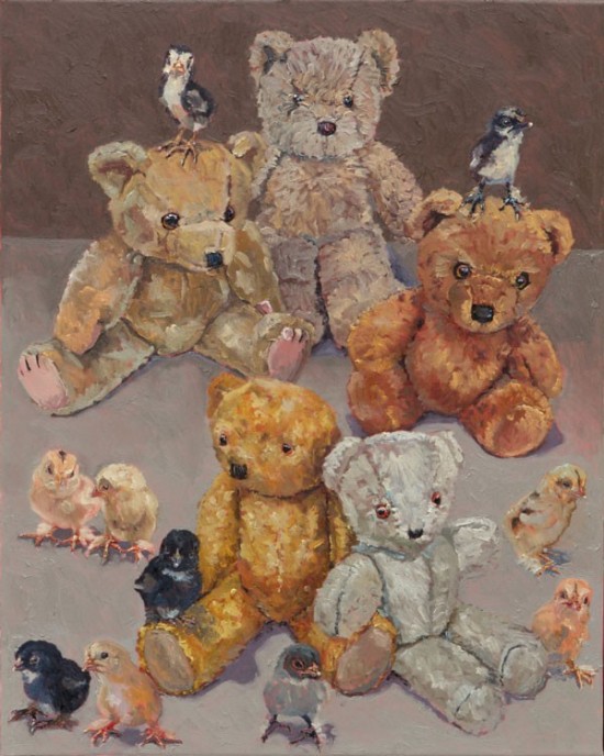 Unnamed chicks with Mayday's bears 